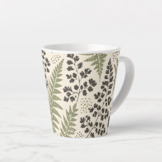 Persarchief van geperste varens Vintage botanicals Latte Mok