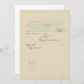 Persbericht over de erkenning van Israël door de V Aankondiging (Voorkant / Achterkant)