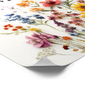 Persbloemen Veldbloem Hoeveel Kusjes Bord Poster (Hoek)