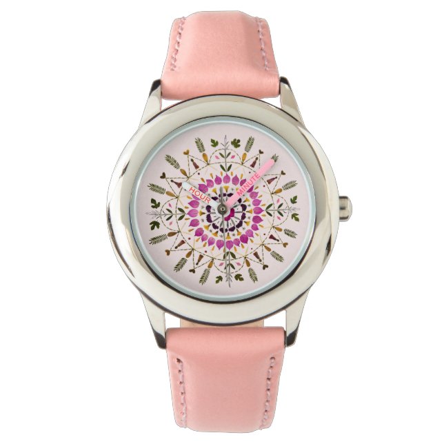 Persbloemkunst van S. Frigui Van het Origineel Horloge (Voorkant)