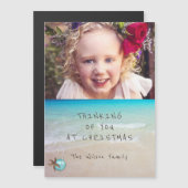 Perscaanse kerstfotokaart Magnetic Card (Voorkant / Achterkant)