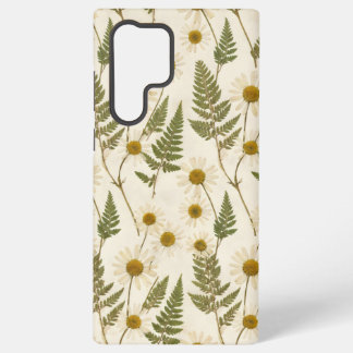 Persdaisy & Varens Botanische Vintage Herbarium Samsung Galaxy Hoesje