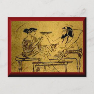 Persefone en Hades Briefkaart