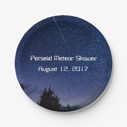 Perseid Meteor Shower 2017 Papieren Bordje (Voorkant)