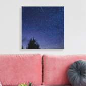 Perseid Meteor Shower Canvas Afdruk (Insitu (Woonkamer))