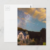 Perseid Meteor Shower en Chapel op de Briefkaart (Voorkant / Achterkant)