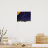 Perseid Meteor Shower Star Trail Poster (Keuken)