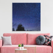 Perseïden meteorenzwerm canvas afdruk (Insitu (Woonkamer))