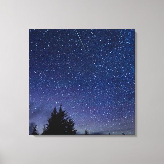 Perseïden meteorenzwerm canvas afdruk (Voorkant)