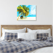 Persen op Maldiven canvas druk 1 Afdruk (Insitu (Slaapkamer))