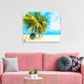 Persen op Maldiven canvas druk 1 Afdruk (Insitu (Woonkamer))