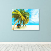 Persen op Maldiven canvas druk 1 Afdruk (Insitu (Houten vloer))