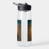 Persen op zonsondergang met schelpdierflesje waterfles (Rechts)