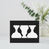 Persen van vogels of vassen optische illusie achte briefkaart (Staand voorkant)