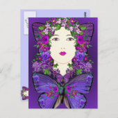 Persephone and Butterfly Briefkaart (Voorkant / Achterkant)