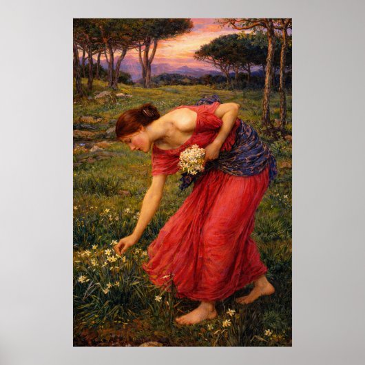 Persephone by John William Waterhouse Poster (Voorkant)
