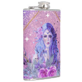Persephone godin kunst door Renee Thermal Tumbler Heupfles (Rechts)