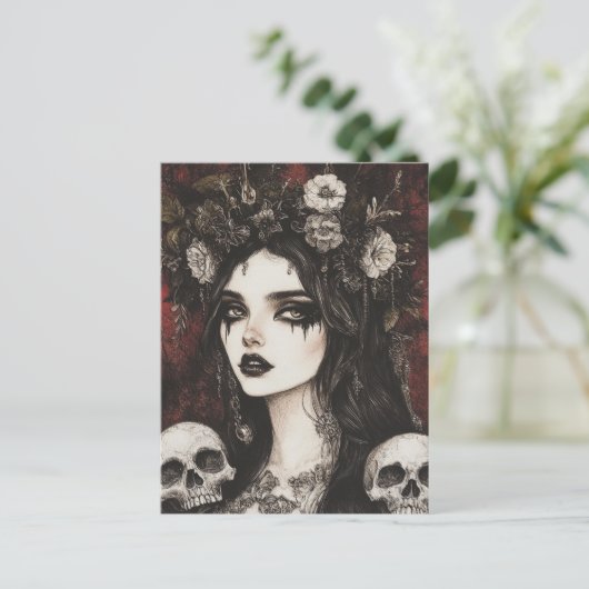 Persephone-Gothic Briefkaart (Staand voorkant)
