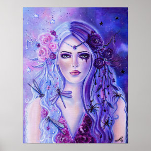 Persephone Greek mythology poster art door Renee