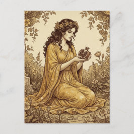 Persephone Griekse Godin Ansichtkaart Briefkaart