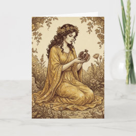 Persephone Griekse Godin Wenskaart Kaart