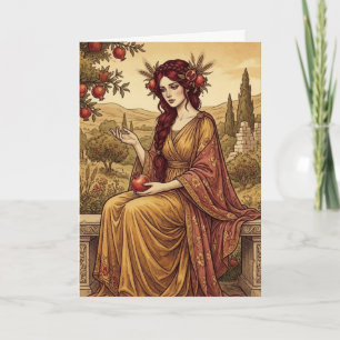 Persephone Griekse Mythologie Kunst Wenskaart Kaart