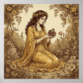Persephone Griekse mythologie Poster (Voorkant)