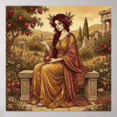 Persephone Griekse mythologie Poster (Voorkant)
