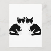 persephone&hades "tuxedo cat" briefkaart (Voorkant)
