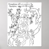 Persephone Kleurplaat Print (Voorkant)