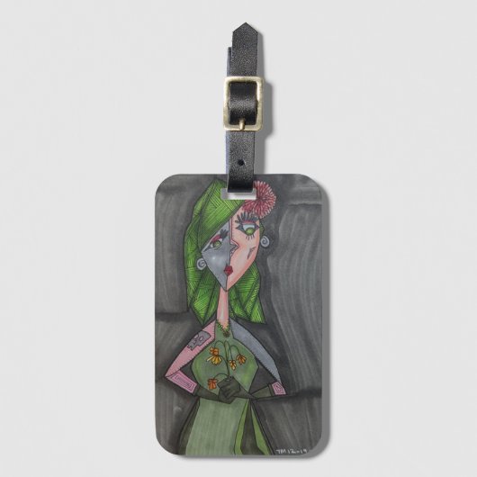 Persephone, koningin van de onderwereld bagagelabel (Voorkant (verticaal))