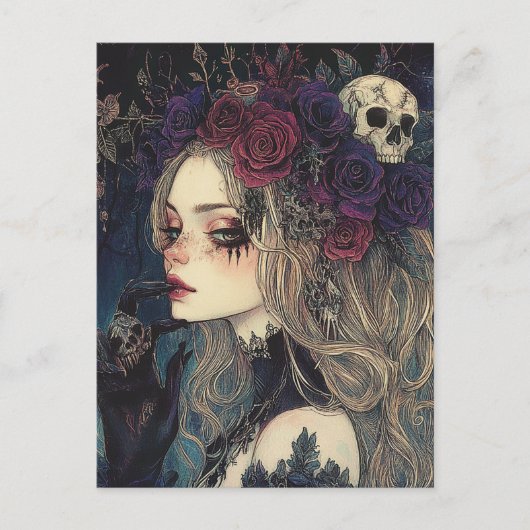 Persephone Koningin van de Onderwereld Briefkaart (Voorkant)