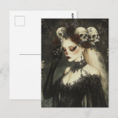 Persephone Koningin van de onderwereld Gothic Briefkaart (Voorkant / Achterkant)