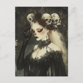 Persephone Koningin van de onderwereld Gothic Briefkaart