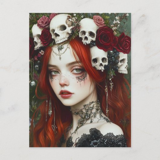 Persephone Red Hair Briefkaart (Voorkant)