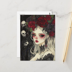 Persephone schedels en Rozen Briefkaart