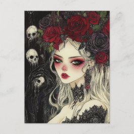 Persephone schedels en Rozen Briefkaart