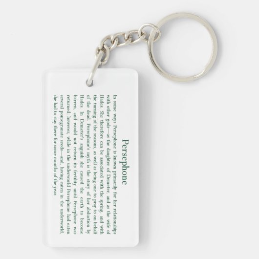Persephone Sleutelhanger (achterkant)