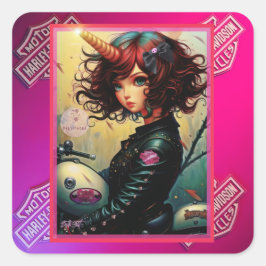 Persephone-Stickers Vierkante Sticker