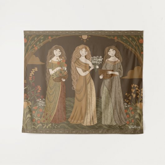 Persephone Tapestry Wandkleed (Voorkant (horizontaal))
