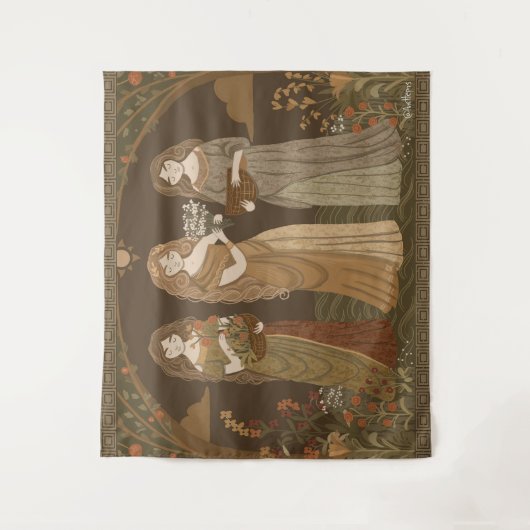 Persephone Tapestry Wandkleed (Voorkant)