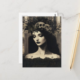 Persephone zwart en wit briefkaart