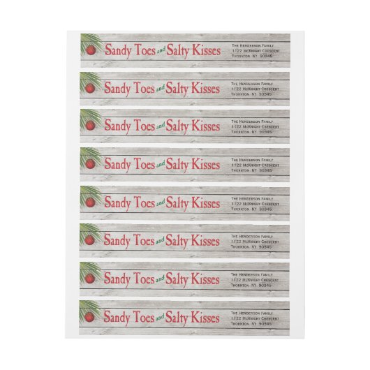 Perserijbord Merry-kerstlabel (Vel)