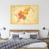 Perseus - Astronomisch Star Chart Afbeelding Canvas Afdruk (Insitu (Slaapkamer))