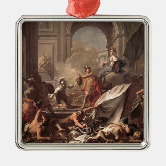 Perseus, beschermd door Minerva Metalen Ornament (Voorkant)