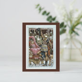 Perseus die het hoofd van de Gorgon toont Briefkaart (Staand voorkant)