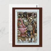 Perseus die het hoofd van de Gorgon toont Briefkaart (Voorkant / Achterkant)