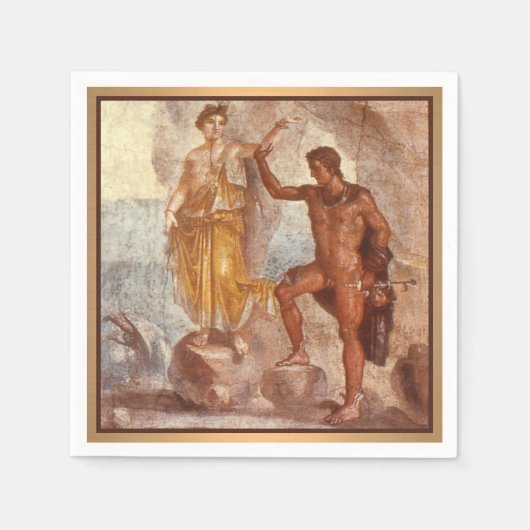 Perseus en Andromeda Papieren servetten (Voorkant)