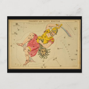 Perseus en Caput Medusae (Hoofd van de Medusa) Briefkaart