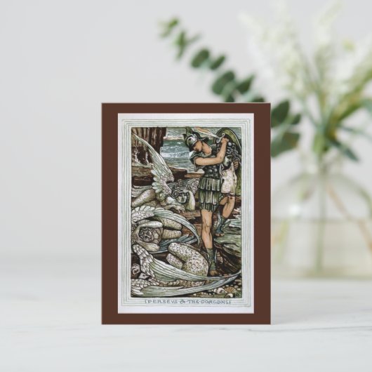 Perseus en de Gorgons Briefkaart (Staand voorkant)